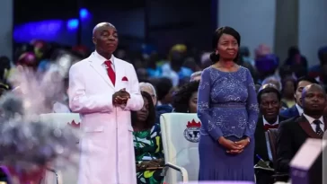 Bishop David Oyedepo and wife