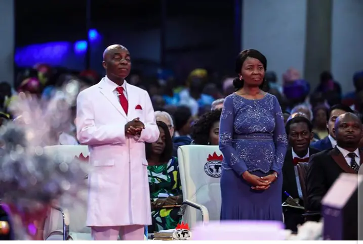 Bishop David Oyedepo and wife