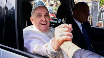 Pope francis out of hospital